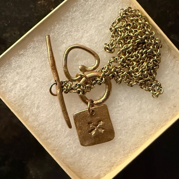 Dea Dia Jewelry - Dea Dia Brass Necklace with Toggle Closure